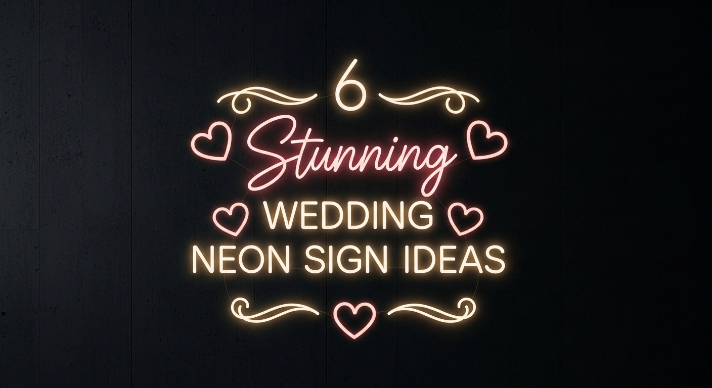 6 Wedding Neon Sign Ideas for Stunning LED Decor Image