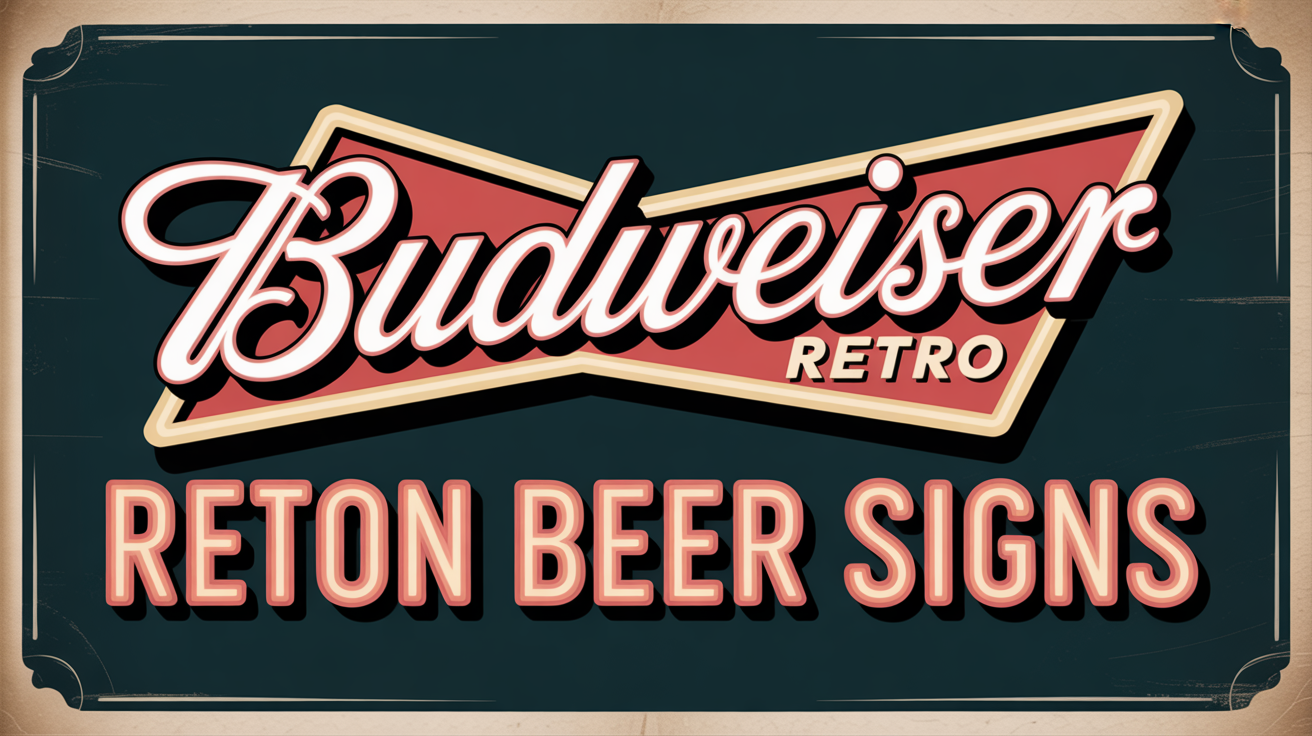 Budweiser Vintage & Retro Neon Beer Signs for Home Bars Image
