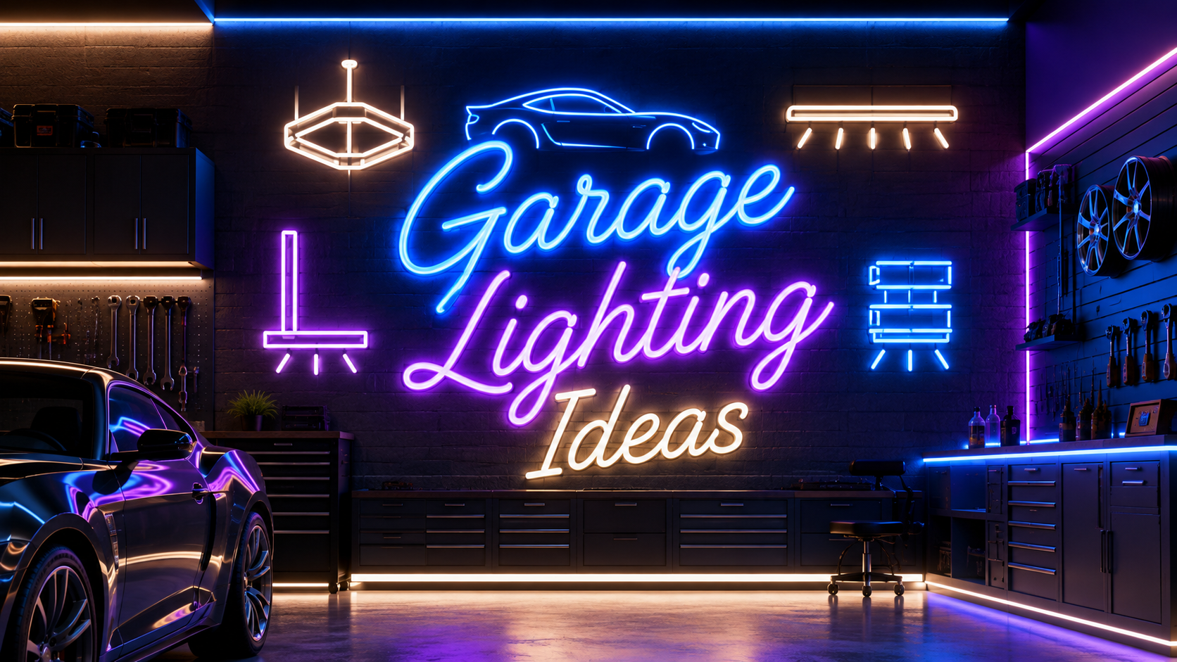 Garage Lighting Ideas to Transform Your Man Cave or Workshop Image