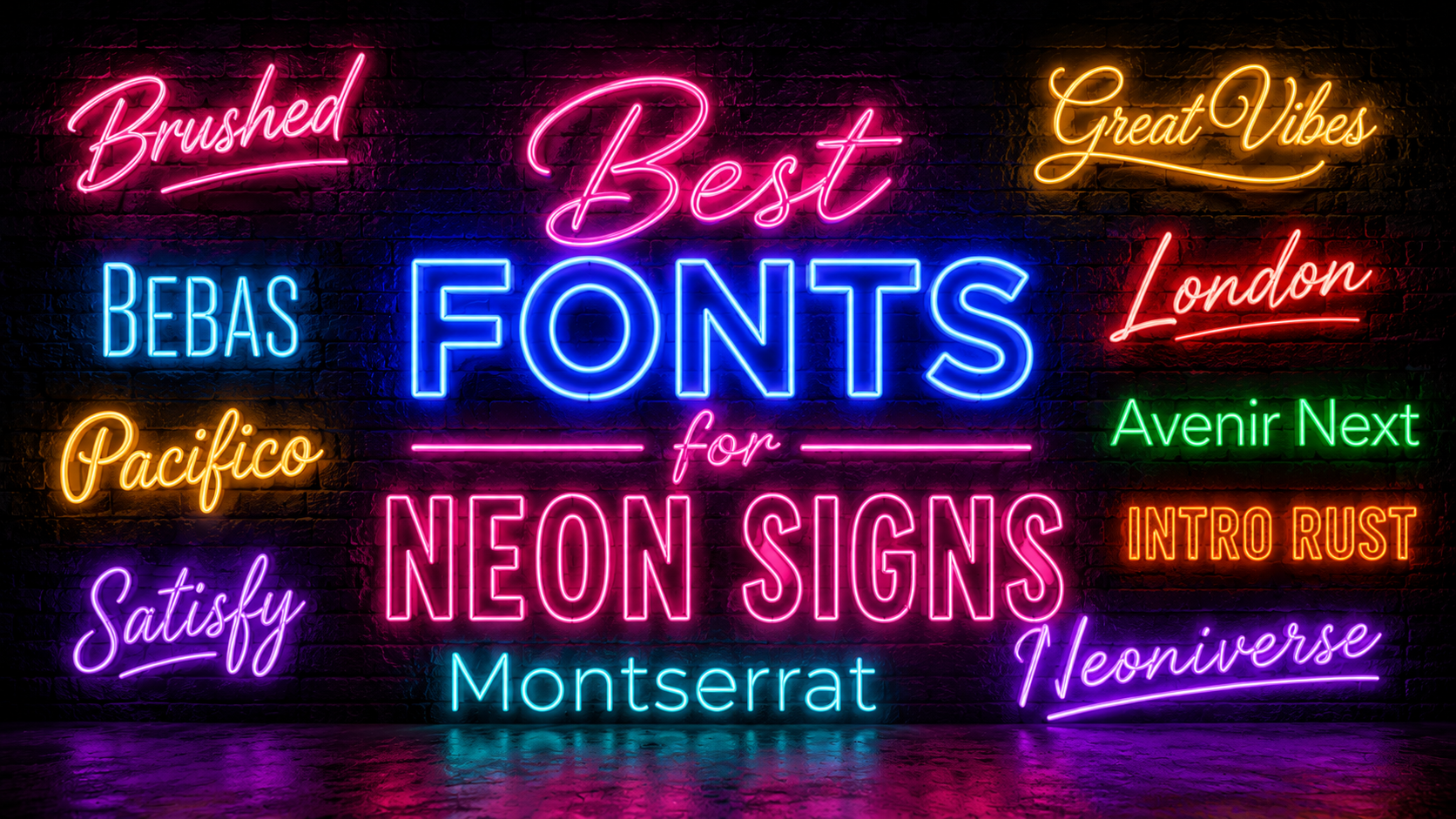 Guide to the Best Fonts for Neon Signs in 2026 Image