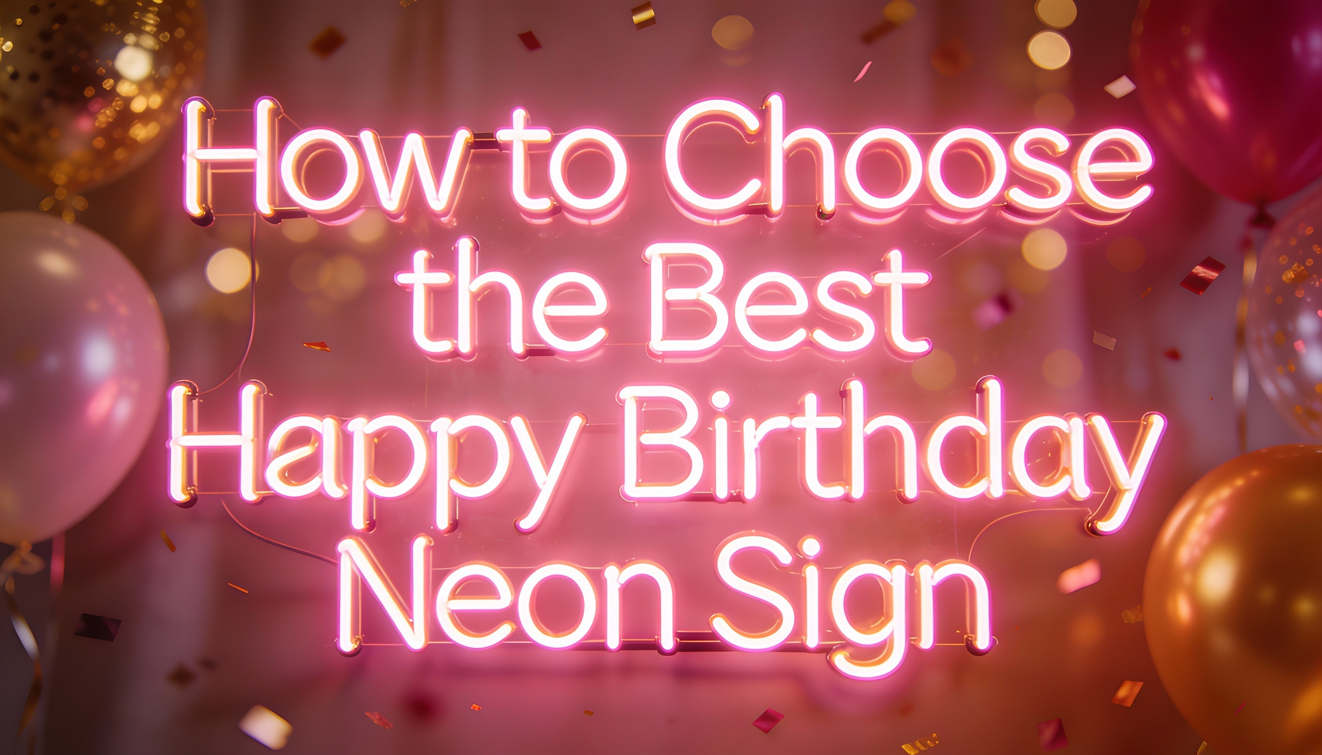 How to Choose the Best Happy Birthday Neon Sign Image