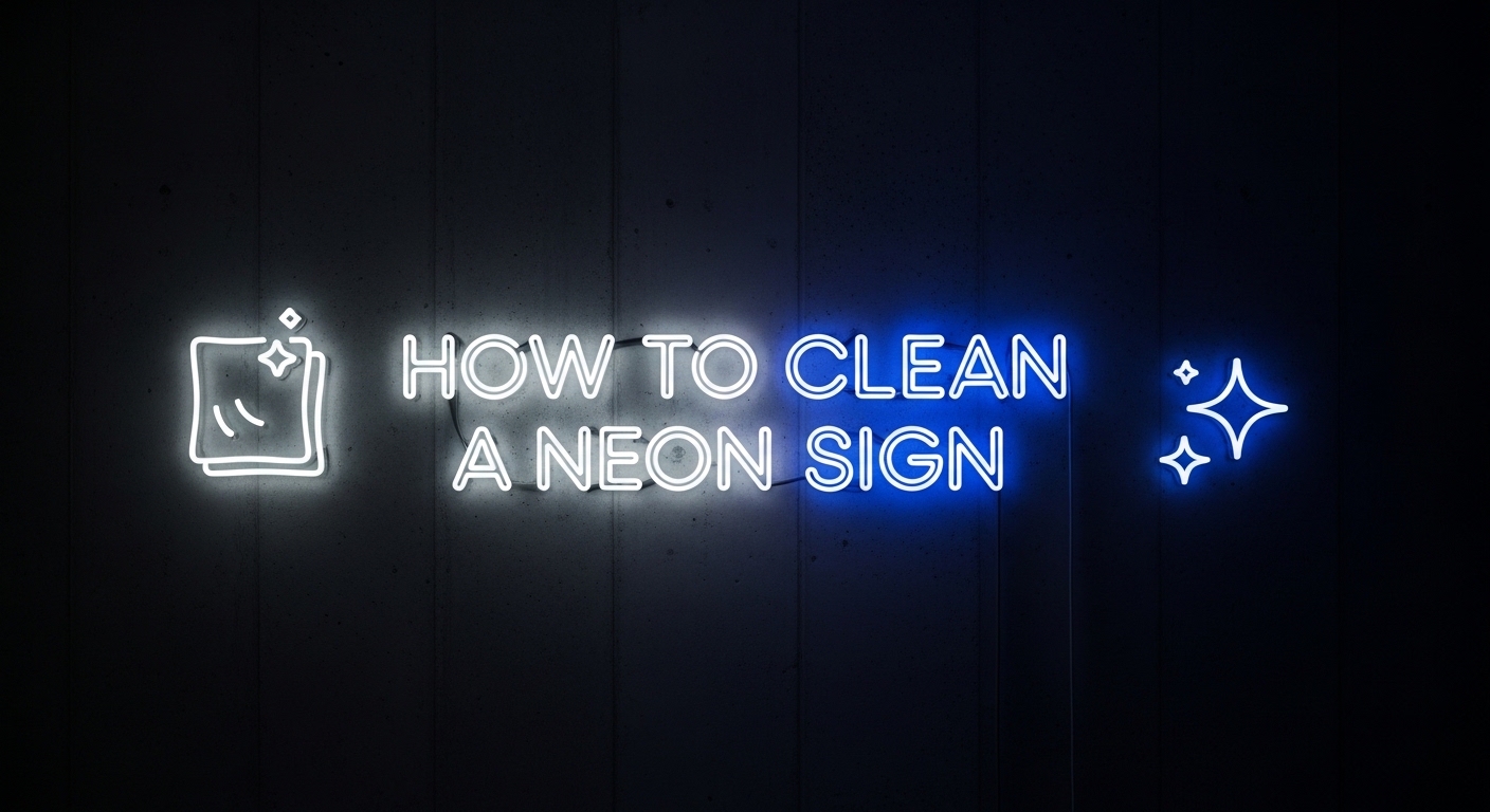 How to Clean a Neon Sign Without Damaging It | Safe Tips Image