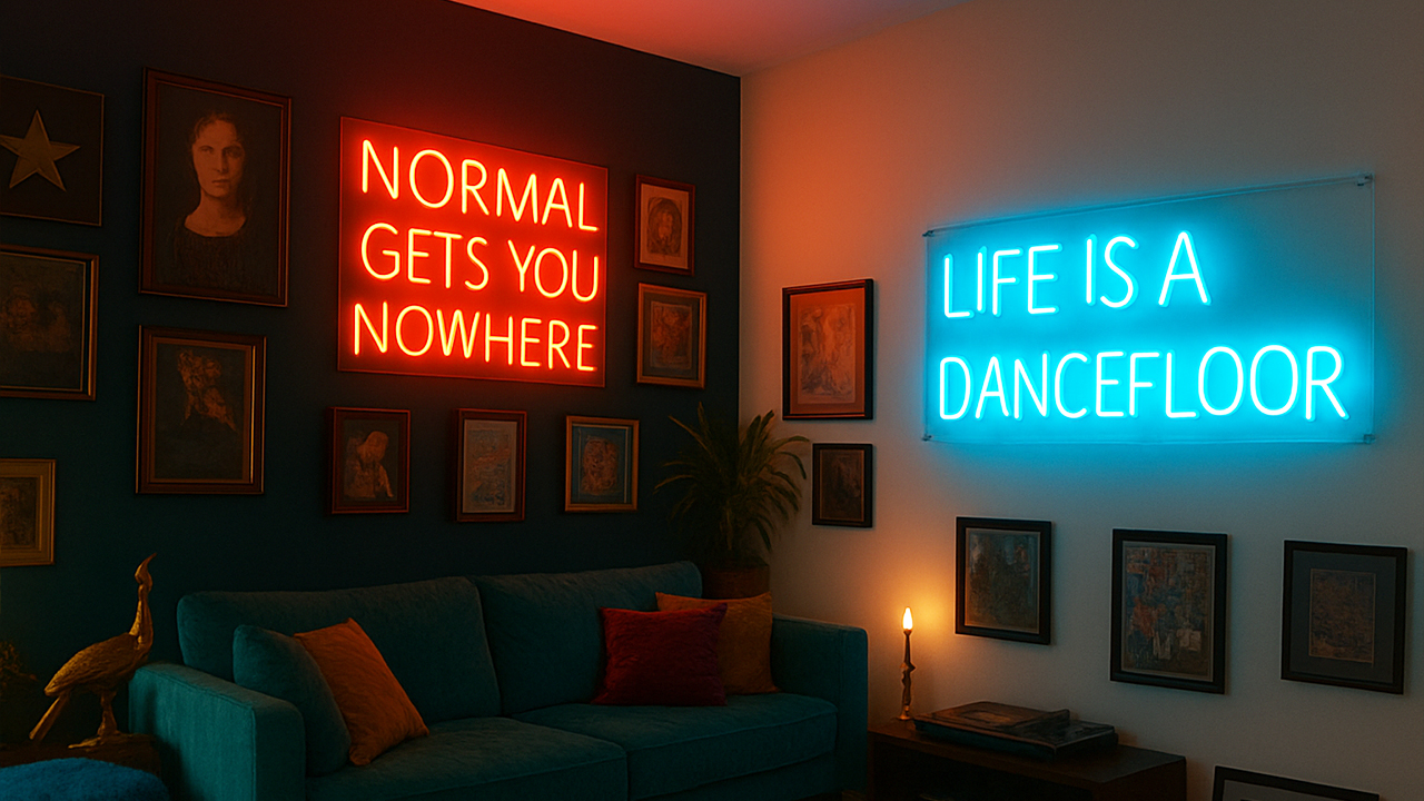 How to Create a Neon Gallery Wall That Dazzles | Vitalnoen Image