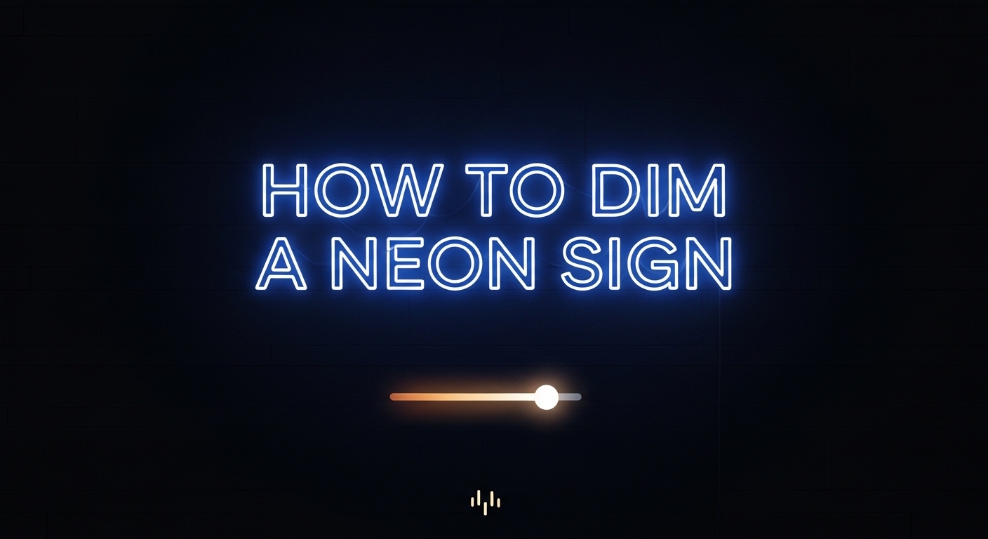 How to Dim a Neon Sign: Complete Step-by-Step Guide Image
