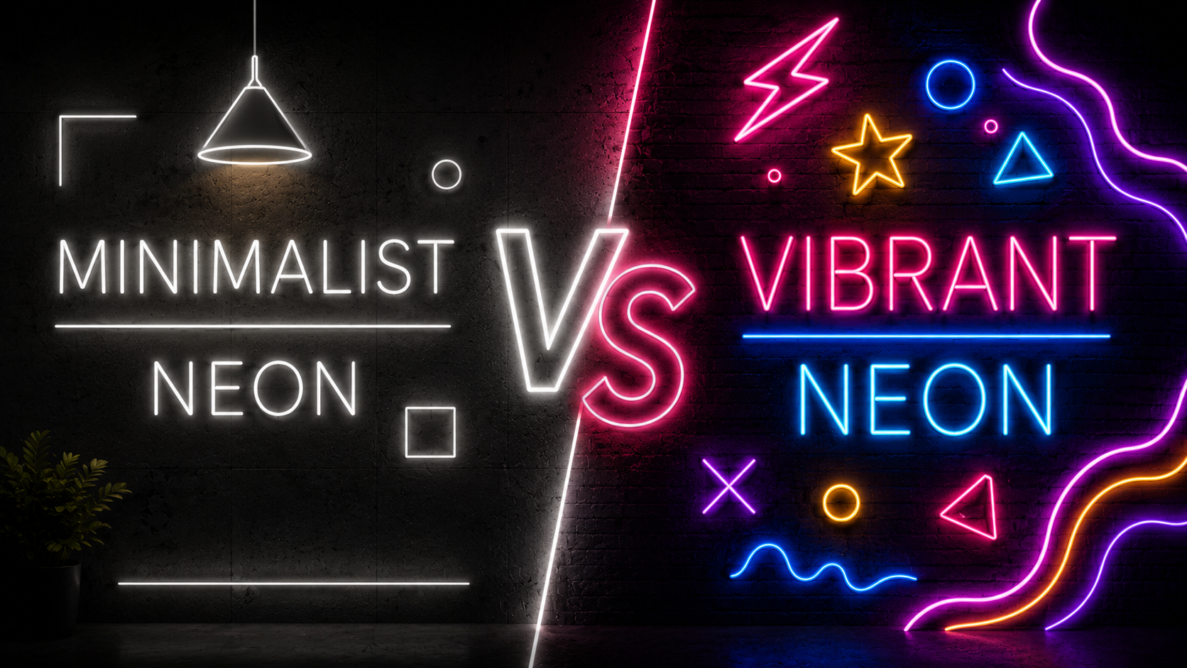 Minimalist vs Vibrant Neon Style | Which Fits Your Space Image