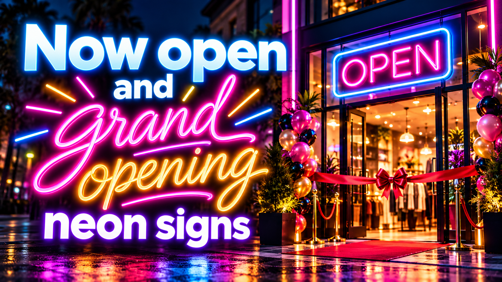 Now Open and Grand Opening Neon Signs | Best Ideas for 2026 Image
