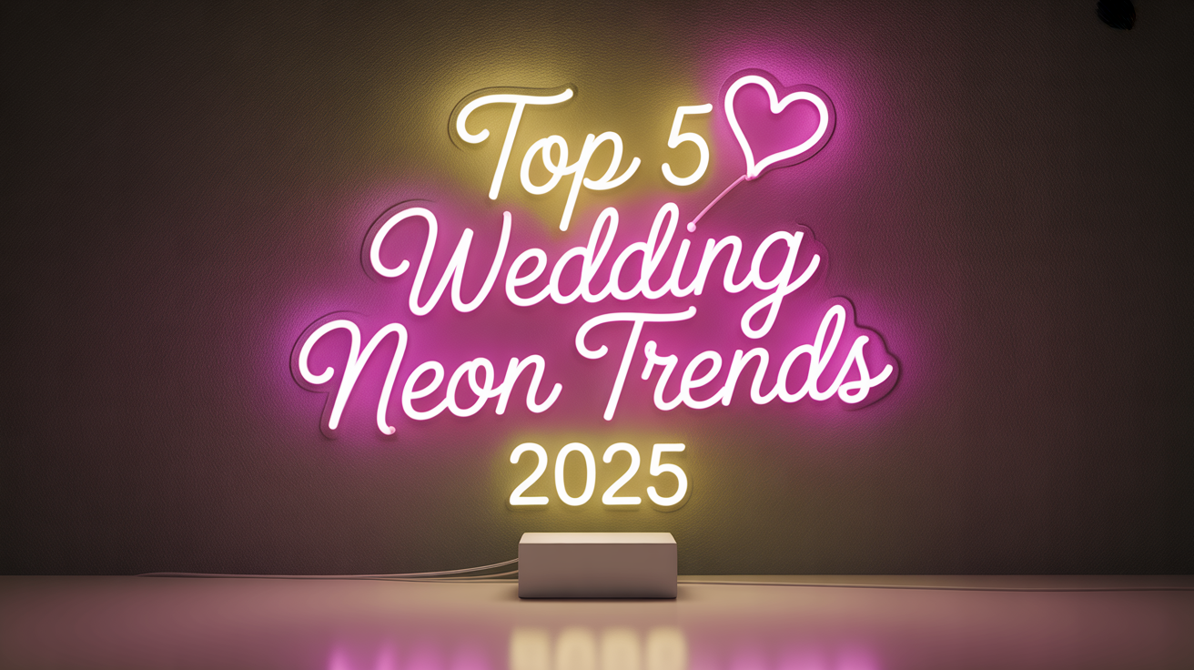 Top Wedding Neon Sign Trends 2025: Ideas to Glow Up Your Day Image