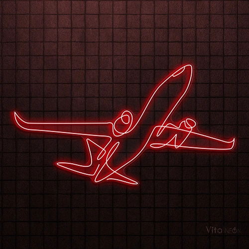 Airplane LED Neon Sign