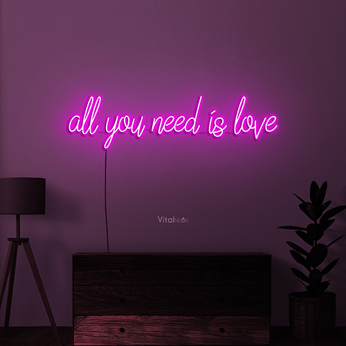 All You Need Is Love Neon Sign