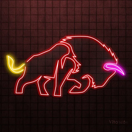 American Bison LED Neon Sign |  Wild West Decor