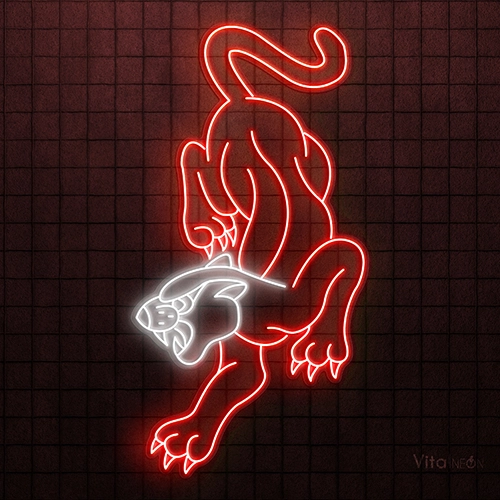 Angry Panther Neon Sign
