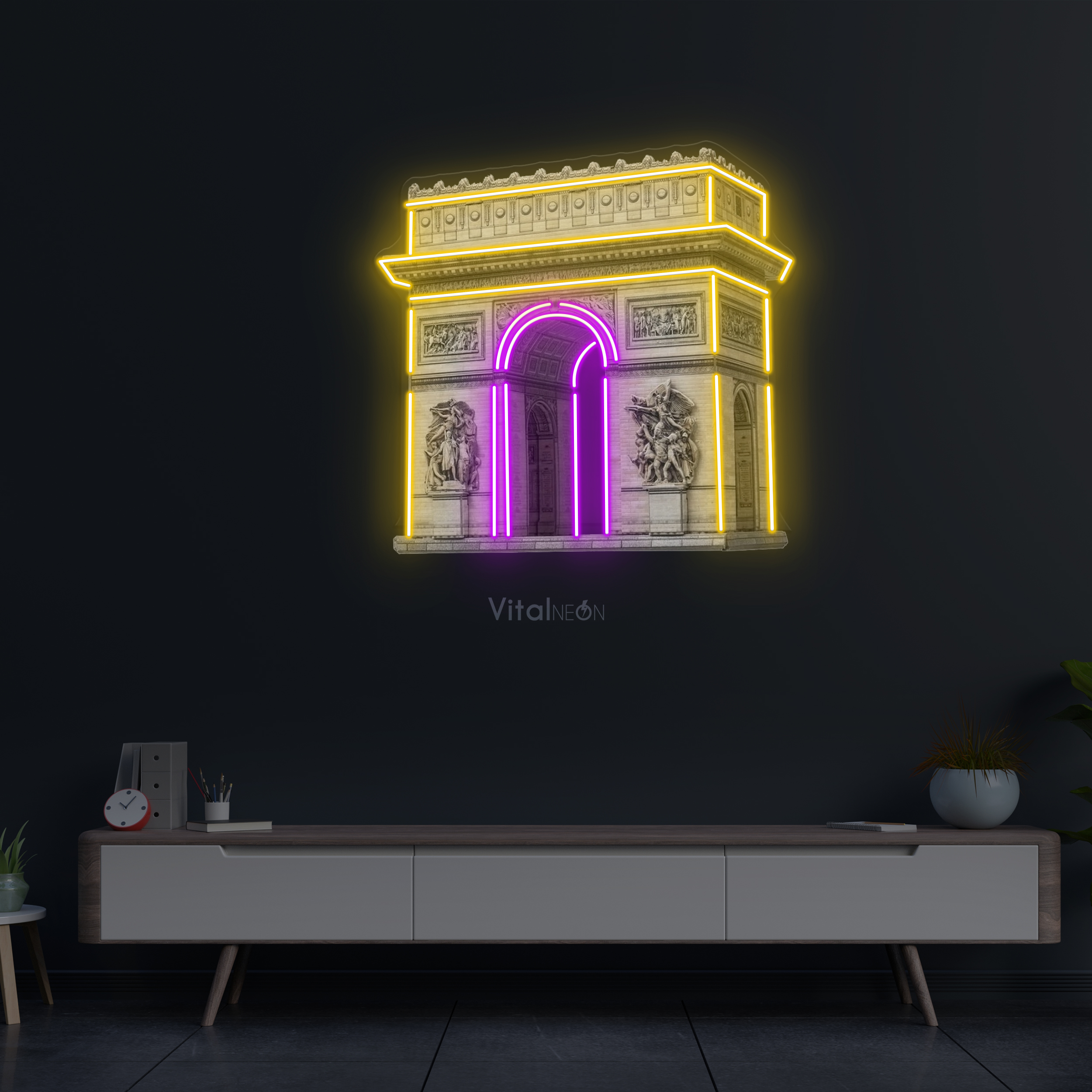 ARC DE TRIOMPHE LED Light Neon Sign