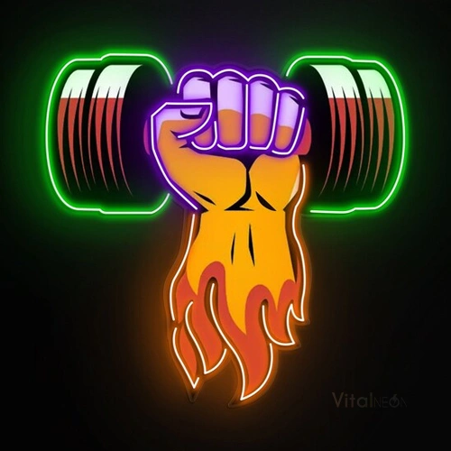 BUY Arm with Dumbbell Neon Sign for US Gym Decor