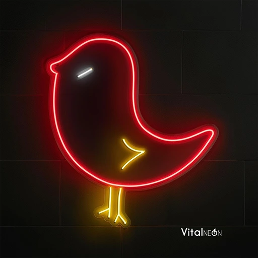 Baby Chicken LED Neon Sign | Cute Chick Neon Decor Light