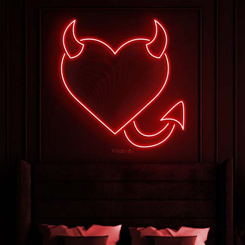 Buy Bad Heart LED Neon Sign Buy Bad Heart LED Neon Sign