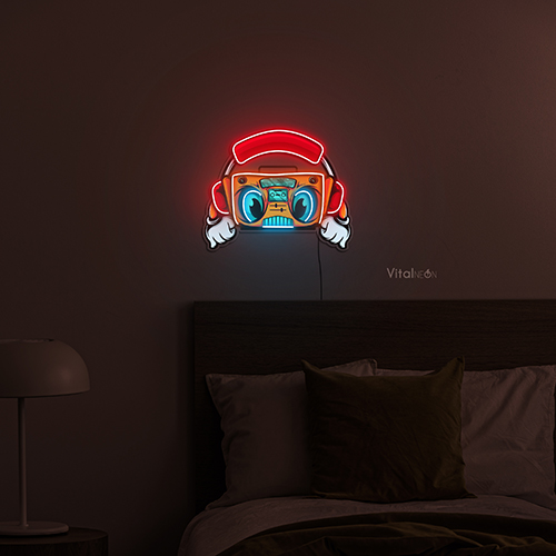 Buy Boombox Eyes Neon Sign
