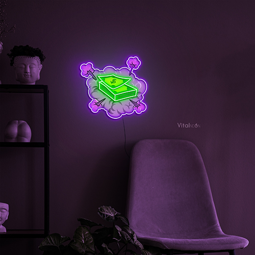 Cash Cloud Neon Sign