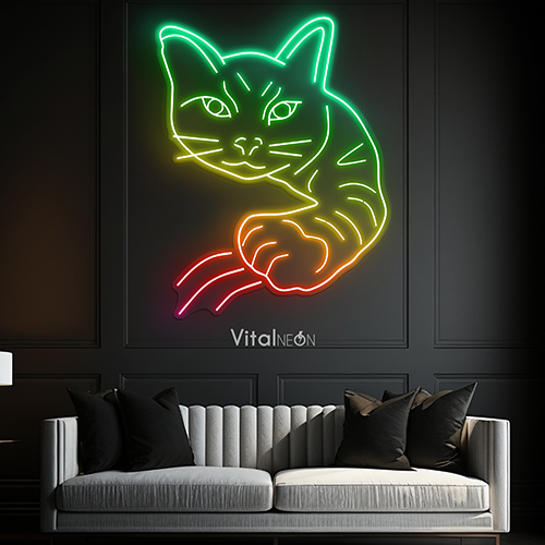 Buy Cat Paw RGB Neon Sign Buy Cat Paw RGB Neon Sign