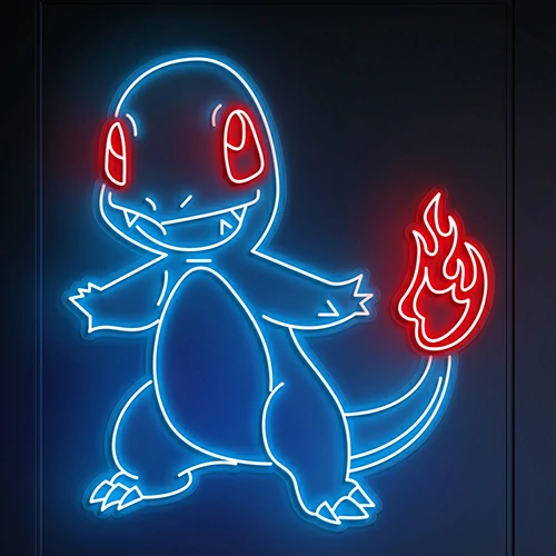 Charmander Pokemon LED Neon Sign