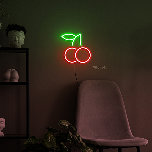 Cherries Mini Neon Sign