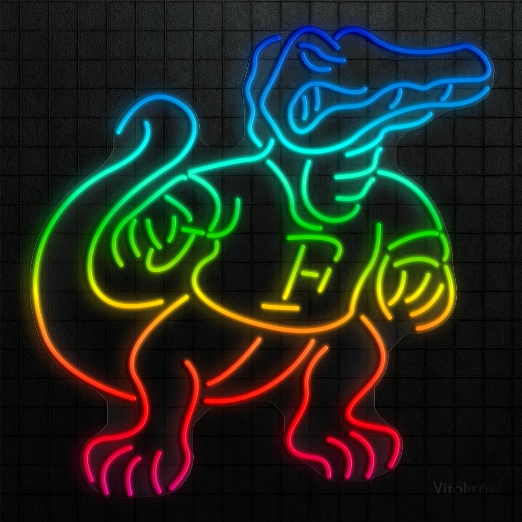 Crocodile RGB Neon Sign