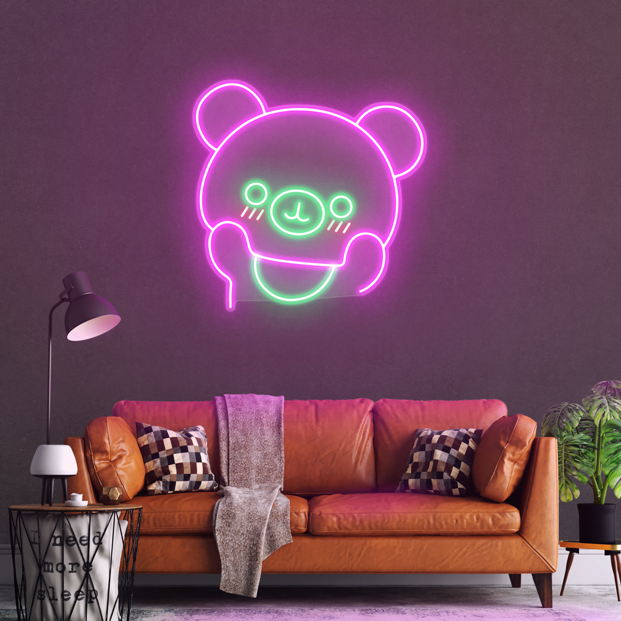 Cute Bear Neon Sign