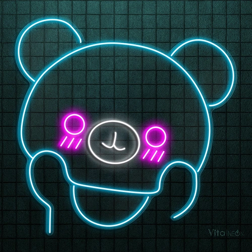 BUY Cute Bear Neon Sign for Kids Room Decor