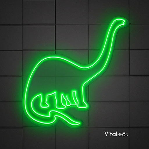 Dinosaur LED Neon Sign | Custom Dino Neon Light for Kids