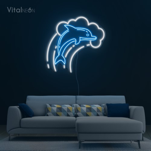 Buy Dolphin Swimming Neon Sign