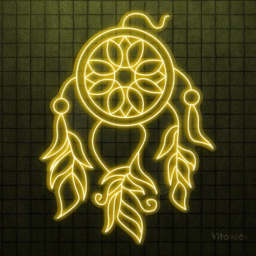 Buy BUY Dream Catchers Neon Sign | Peaceful LED Wall Art