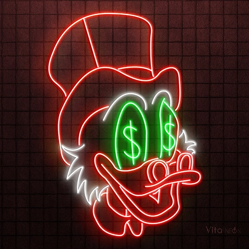 Duck Money Neon Sign