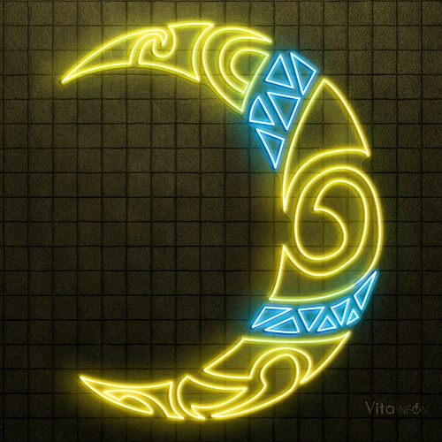 Egyptian Moon LED Neon Sign
