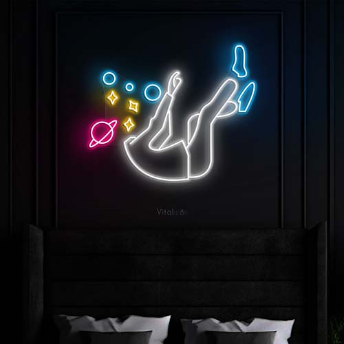 Buy Falling Into Space Neon Sign Buy Falling Into Space Neon Sign