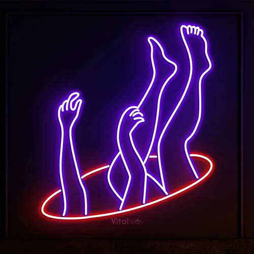 Falling Neon Sign
