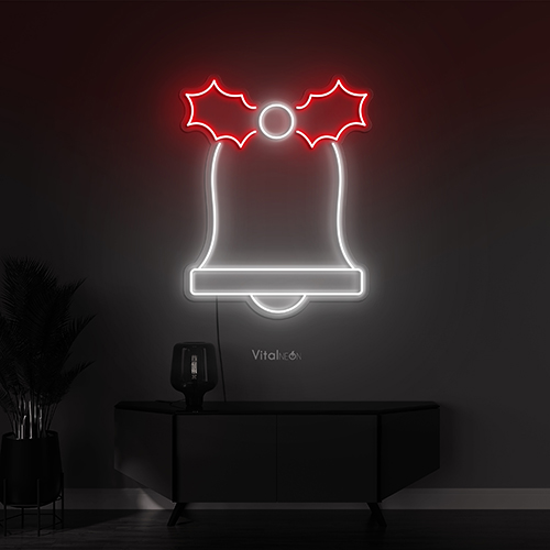 Buy Festive Bell with Bow Christmas Neon Sign Buy Festive Bell with Bow Christmas Neon Sign