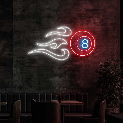 Buy Firing Billiard Ball Neon Sign