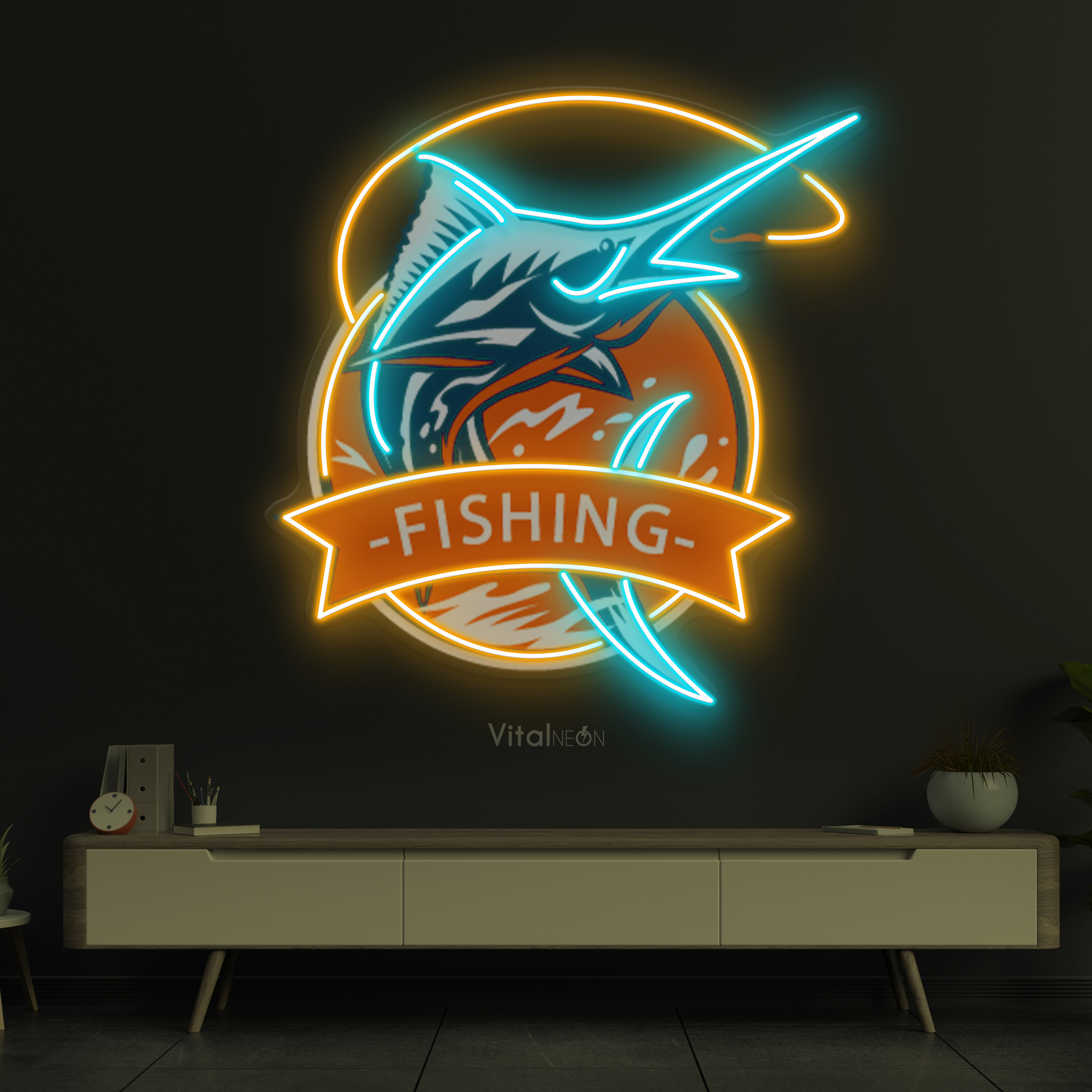 Fishing Business LED Neon Sign