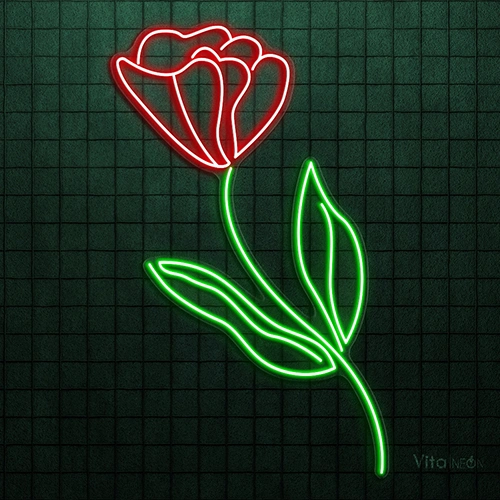 Flower line LED Neon Sign