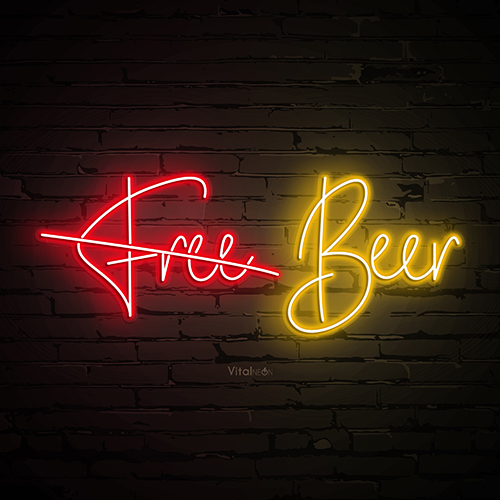 Buy Free Beer LED Neon Sign