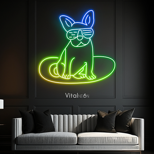 Buy French Bulldog RGB Neon Sign Buy French Bulldog RGB Neon Sign