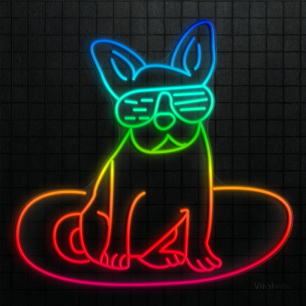 French Bulldog RGB Neon Sign | Adjustable USB LED Light