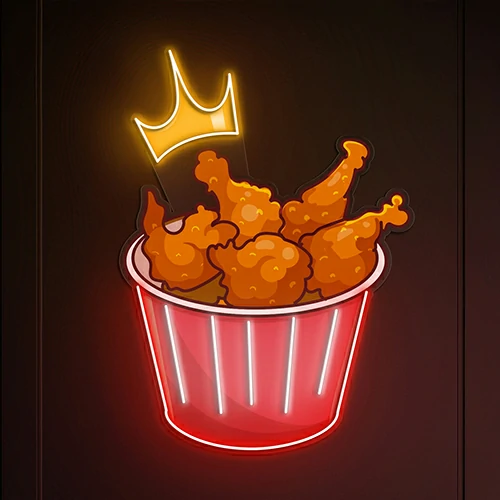 Fried Chicken Artistic Neon Sign