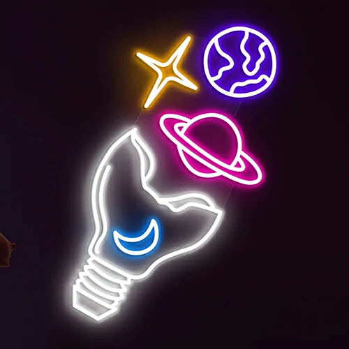 Buy Galactic Bulb Neon Sign