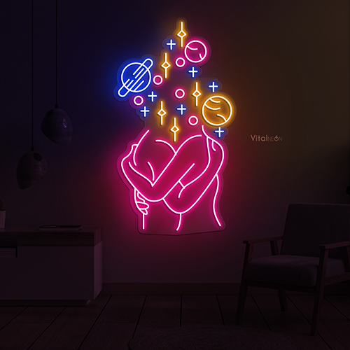 Galaxy Cuddle Neon Sign