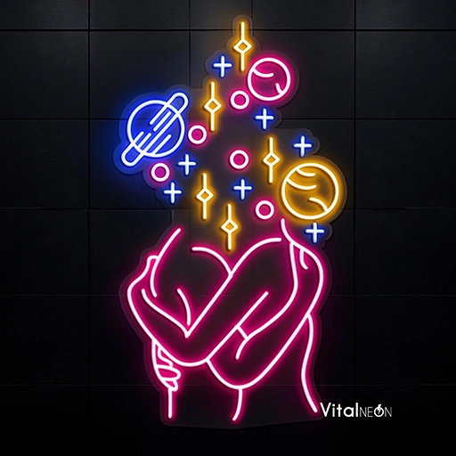 Buy Galaxy Cuddle Neon Sign | Cosmic Romance LED Neon Wall Art