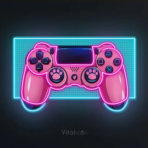 Gamepad Controller LED Neon Sign | Gamer Room Decor