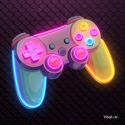 Gamepad Controller Mini Neon Sign