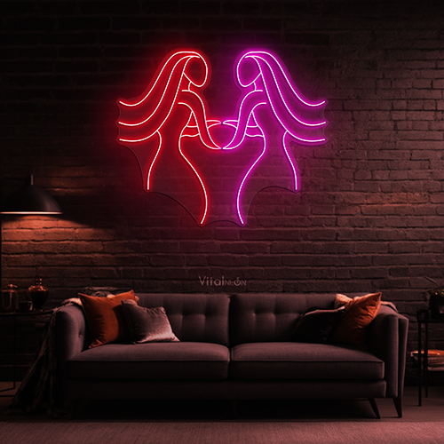Gemini Zodiac Neon Sign