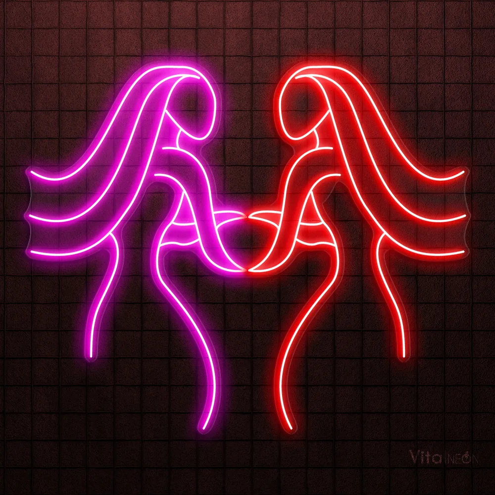Gemini Zodiac Neon Sign