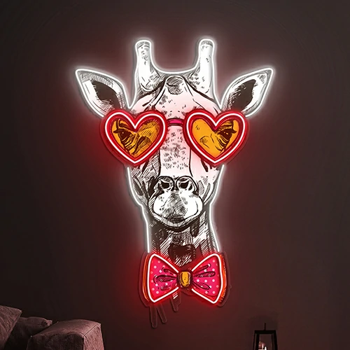 Giraffe Neon Sign